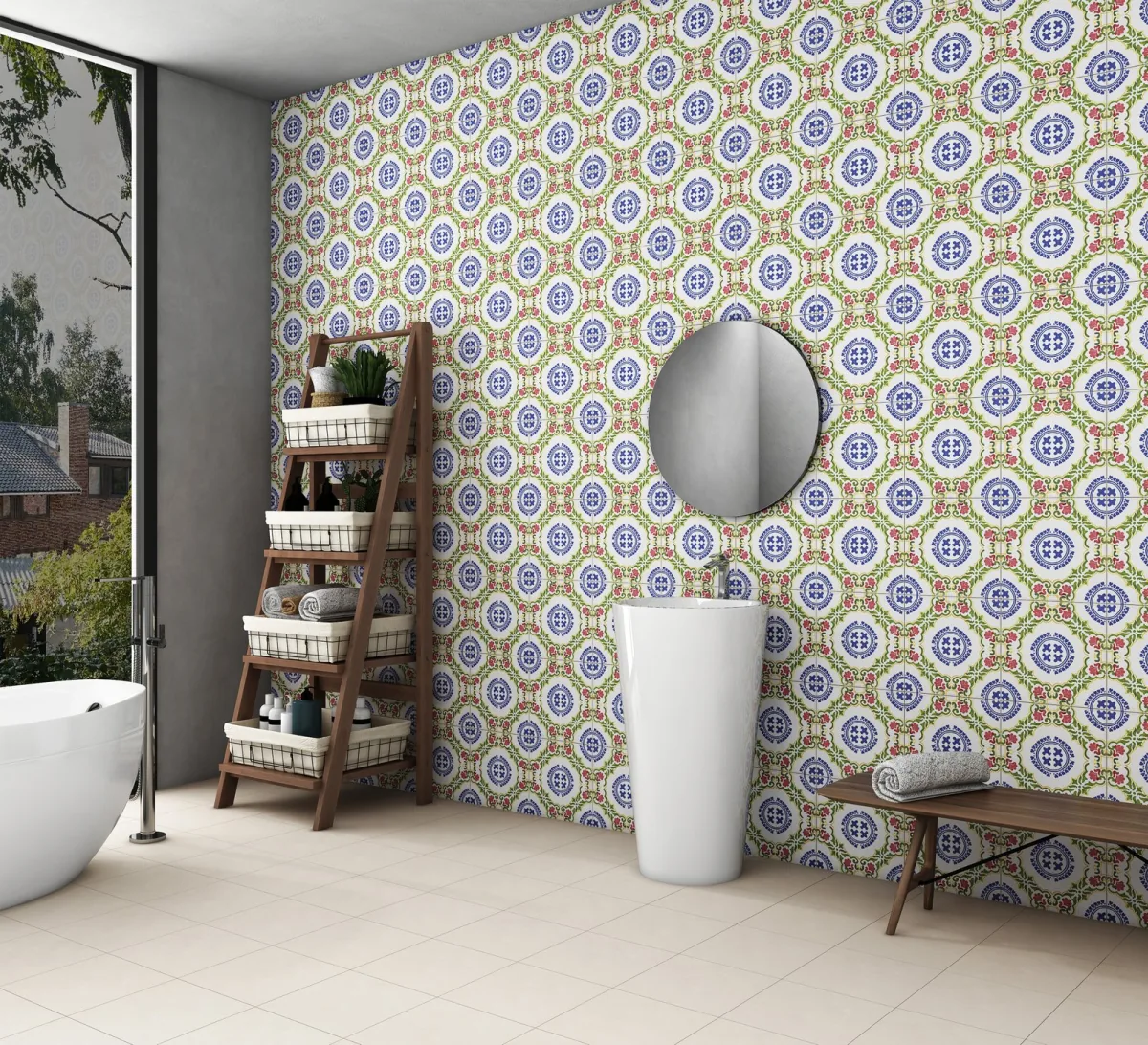 Exotica Marsella Blue, moroccan wall tile for bathroom